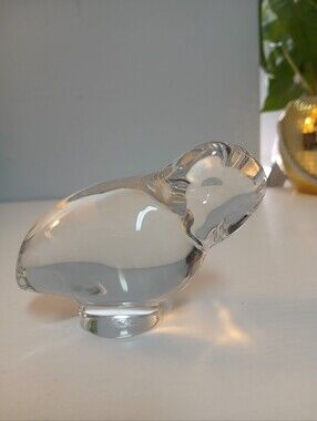 BACCARAT LEAD CRYSTAL LUCKY OWL, VINTAGE. RARE. COLLECTIBLE.